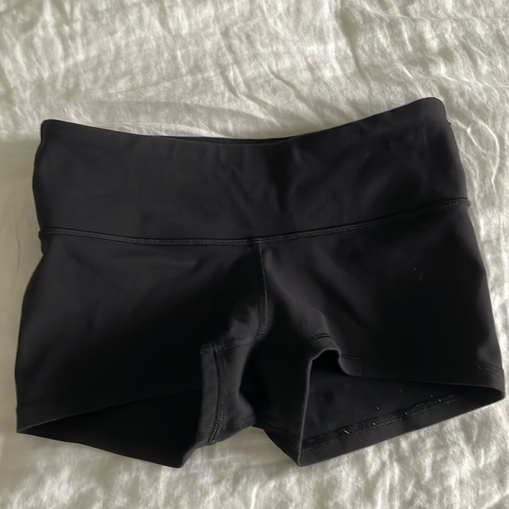 Lululemon active shorts. Size 4. Black
